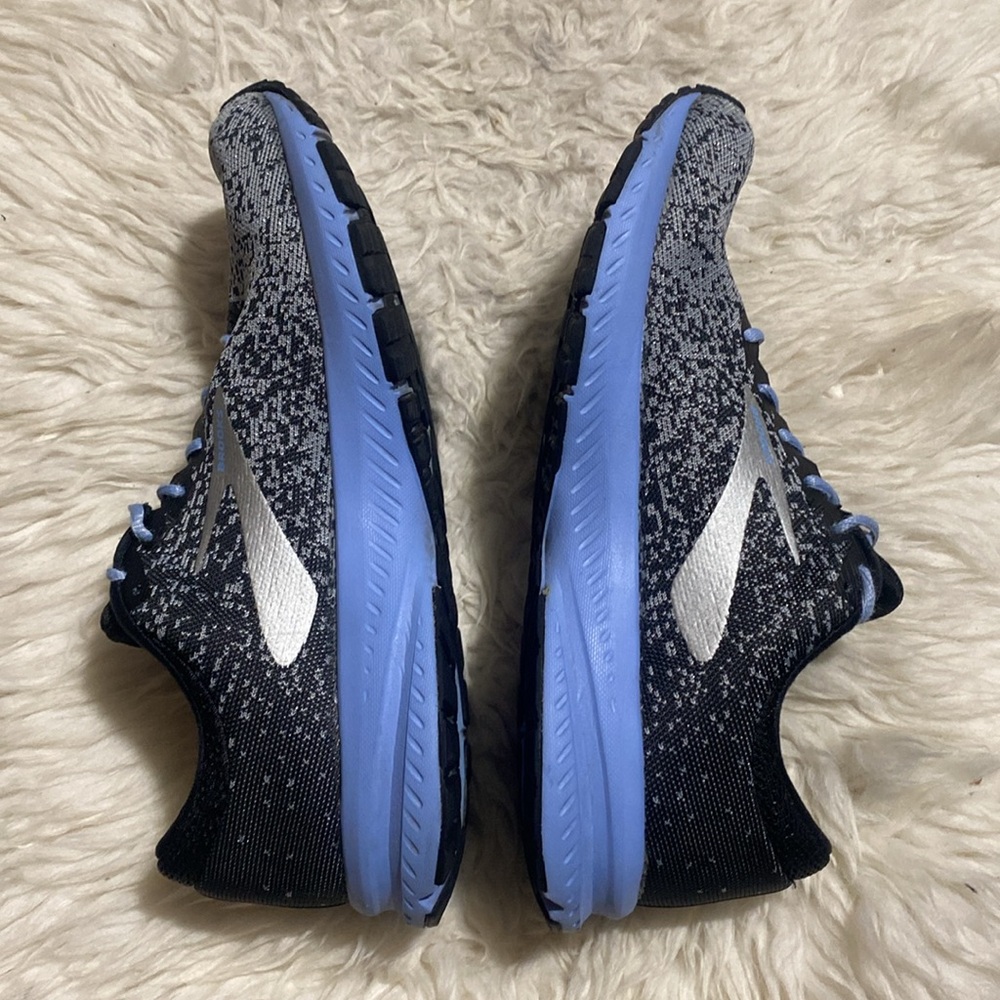 Brooks WOMENS Launch 6 Energize Blue Gray Running Athletic Lace Up Shoes 9.5 - Picture 3 of 10